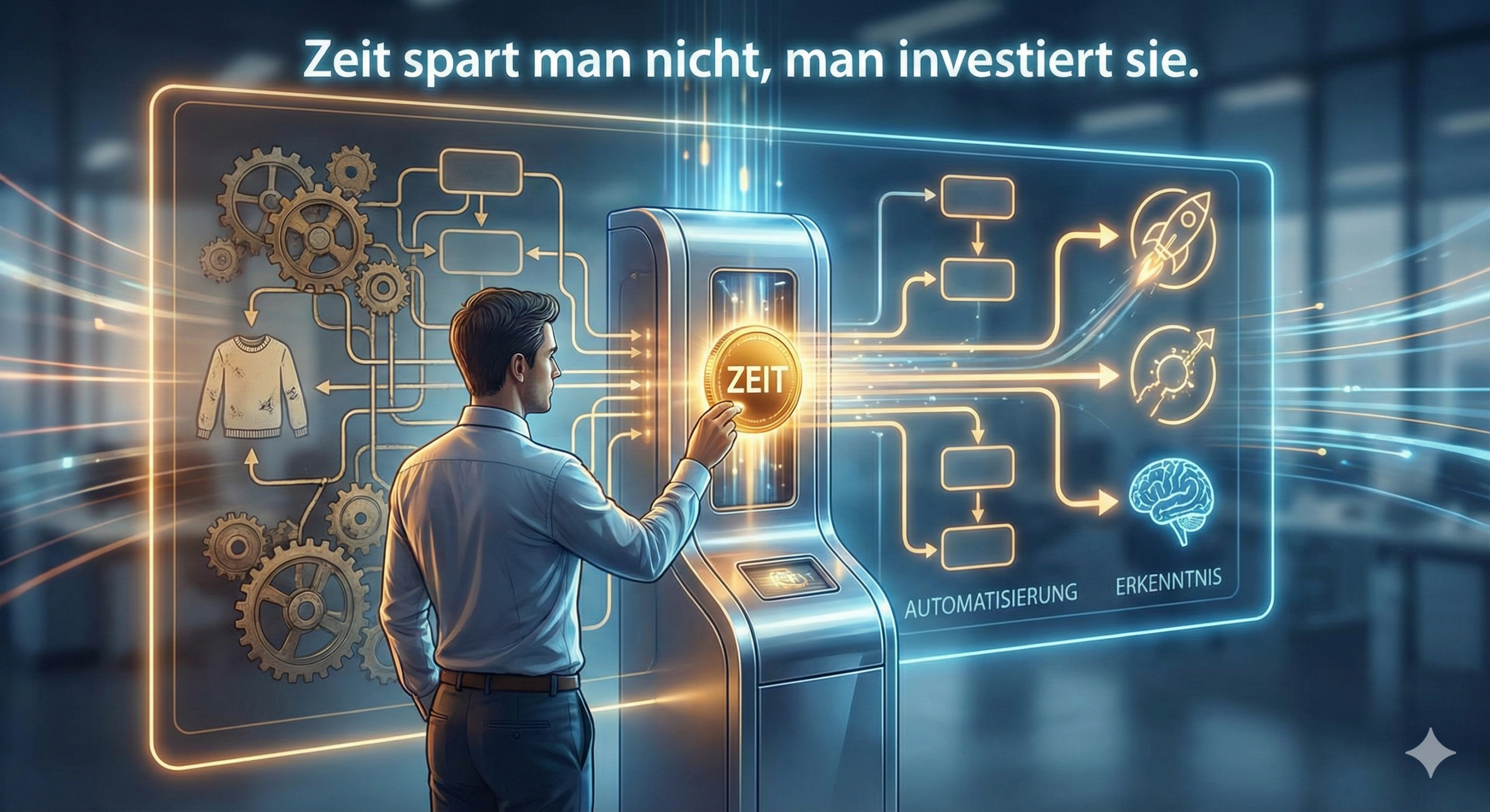 Zeit spart man nicht, man investiert sie.